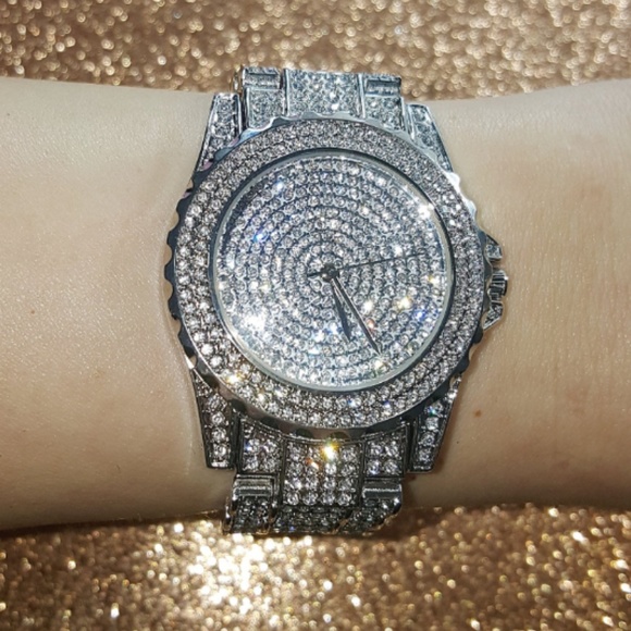 Jewelry - Women's Ladies Mens Watches Rhinestone Crystal